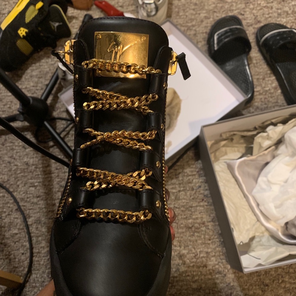 Giuseppe Zanotti Black and Gold High